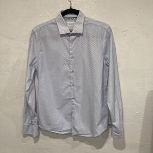 D & F Ricky Singh Mens Button Down Long Sleeve Like New Size Medium